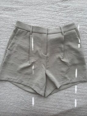 Abercrombie Tailored Shorts Beige High Waisted NWT